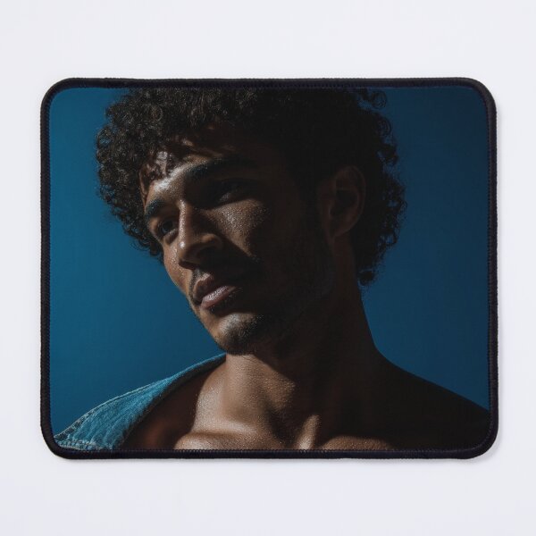 Item preview, Brazilian Gold Sexy Shirtless Brazilian Man Portrait #3 designed and sold by Atlas Kai.
