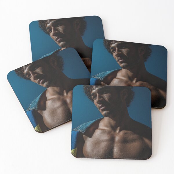 Item preview, Brazilian Gold Sexy Shirtless Brazilian Man Portrait #3 designed and sold by Atlas Kai.