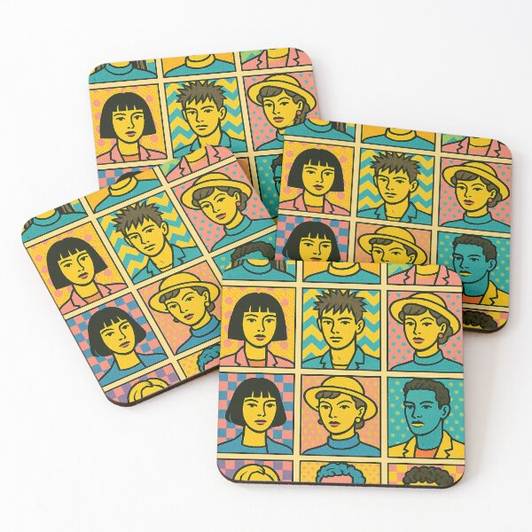 Item preview, Pop Grid of Modern Faces designed and sold by weirdfishes123.