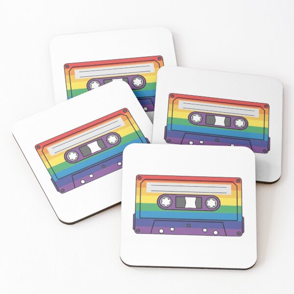 Item preview, Retro Rainbow Cassette – Pride Music Vibes designed and sold by StateofQueer.