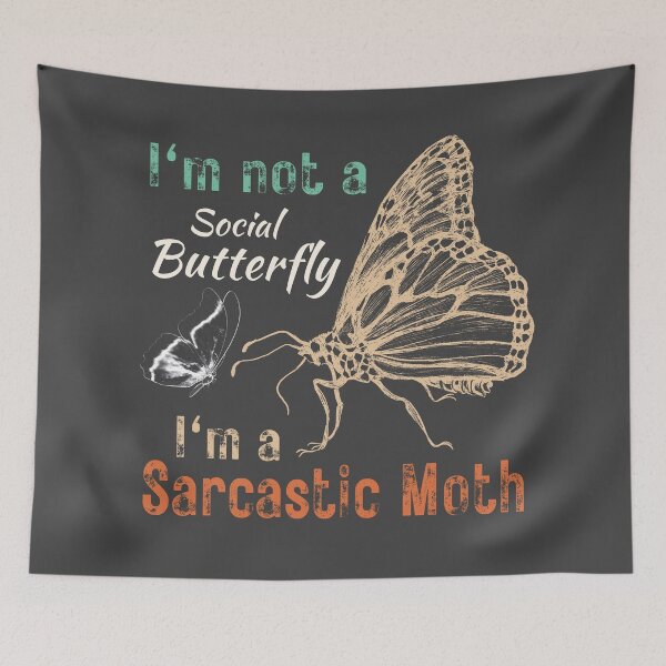 Item preview, The Sarcastic Moth Manifesto Retro designed and sold by FocusChillax.