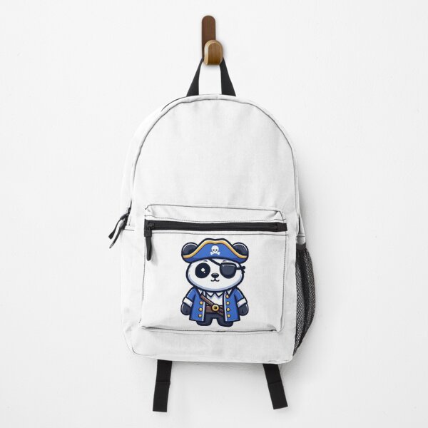 Item preview, Dramatic Cartoon Panda Pirate with Blue Coat and Eyepatch – Bold Cute Art designed and sold by Confuzz1ed.