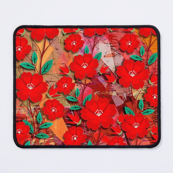 Item preview, Red Flower Bed designed and sold by ViaARTfactory.