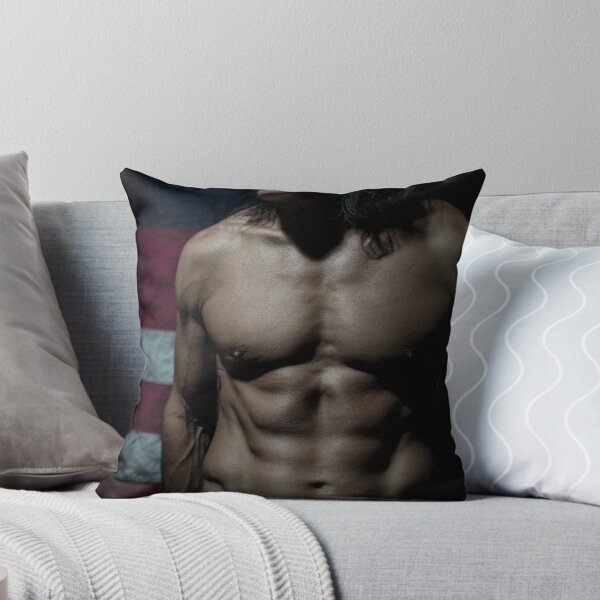 Item preview, Muscular Native American Man and US Flag #5 designed and sold by Atlas Kai.