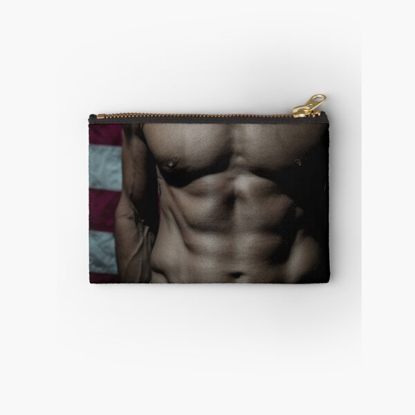 Item preview, Muscular Native American Man and US Flag #5 designed and sold by Atlas Kai.