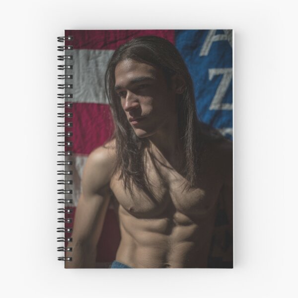 Item preview, Muscular Native American Man and US Flag #6 designed and sold by Atlas Kai.