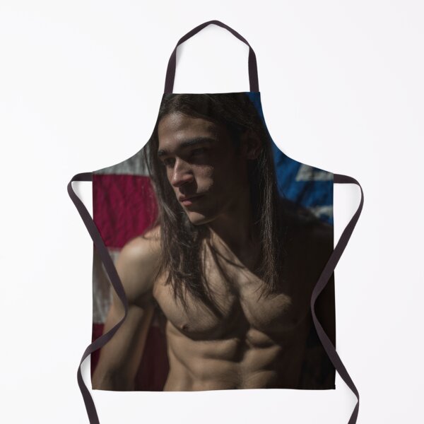Item preview, Muscular Native American Man and US Flag #6 designed and sold by Atlas Kai.