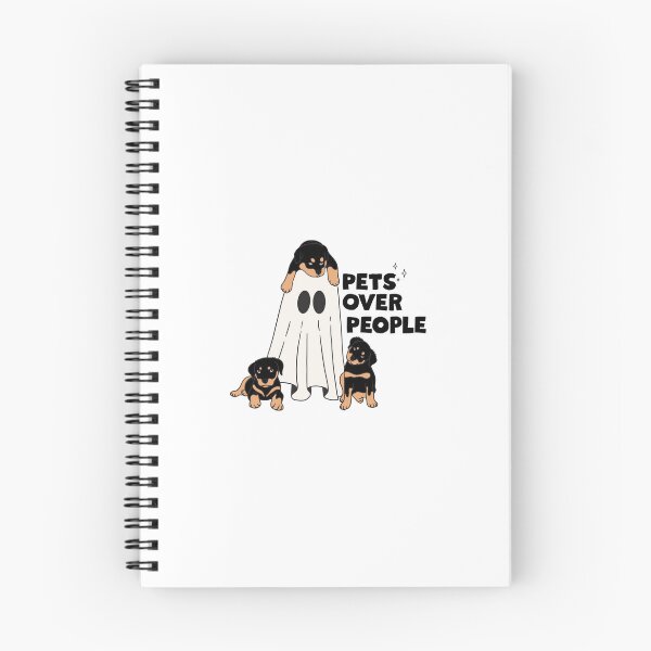 Item preview, “Pets Over People” Ghost and Puppies Design – Cute Funny Dog Lover Art designed and sold by Moonbeam-Market.