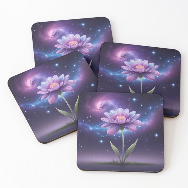 Item preview, Cosmic Bloom – Dreamy Flower Meets the Galaxy designed and sold by Fine-One-Art.