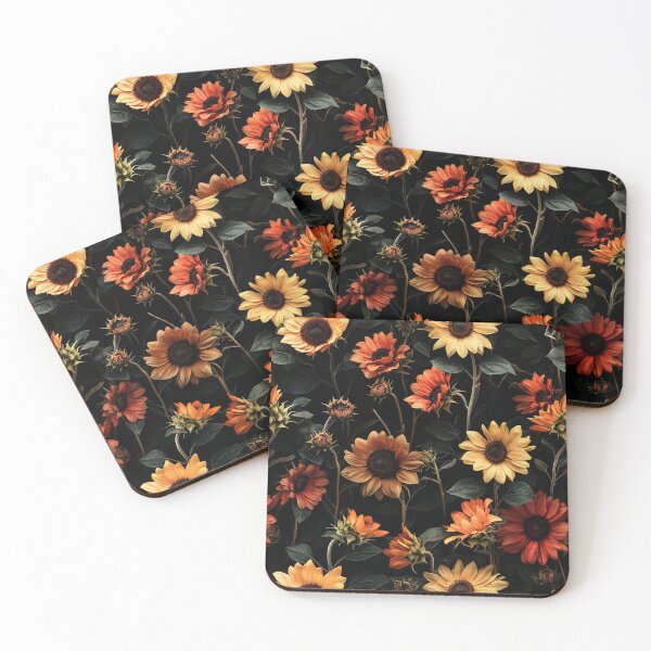 Item preview, Autumn Sunflowers in Warm Fall Colors designed and sold by LabMandala.