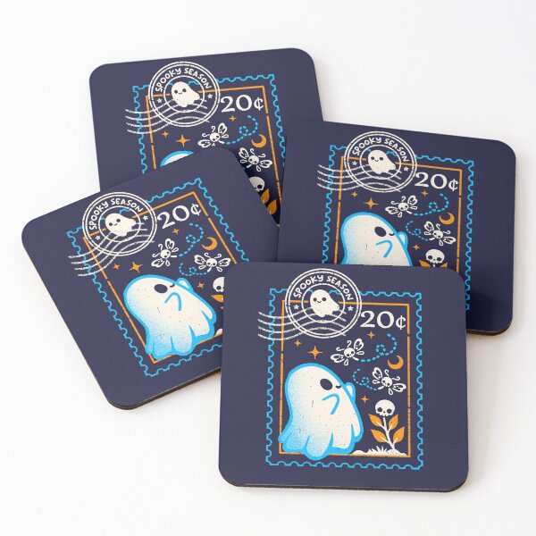 Item preview, Spooky season postage stamp cute ghost designed and sold by NemiMakeit.