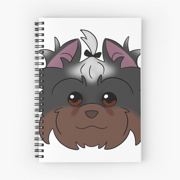 Item preview, Black Yorkie Dark Brown Snout White Forehead Tear Stains designed and sold by OliRoseArt.
