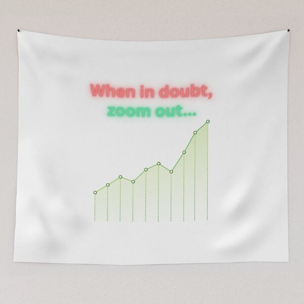 Item preview, When in Doubt, Zoom Out – Crypto Investor Motivation T-Shirt designed and sold by Stacy HODL Threrads.