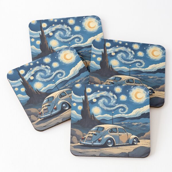 Item preview, Retro Car, Starry Night, Lowrider Art, Surreal Landscape designed and sold by Art-Design-EM.