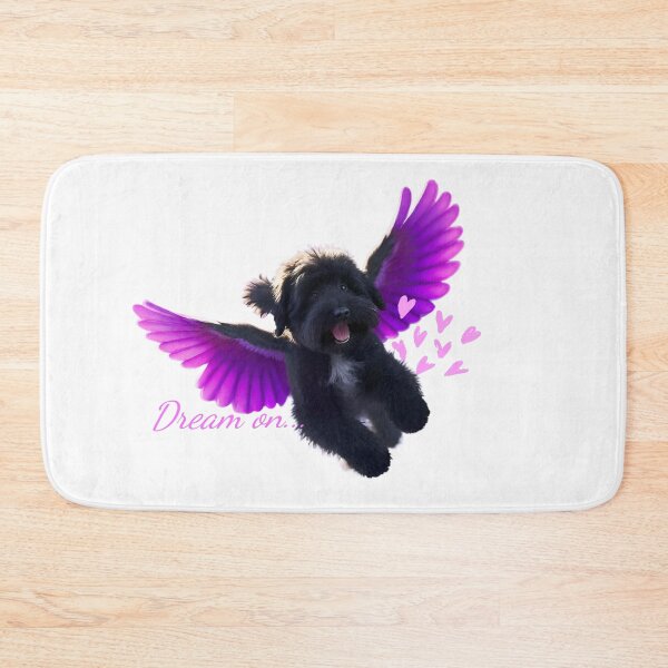 Item preview, Flying Bernedoodle – Whimsical Dog with Purple Wings & Inspirational Quote designed and sold by Always Special and Personal.
