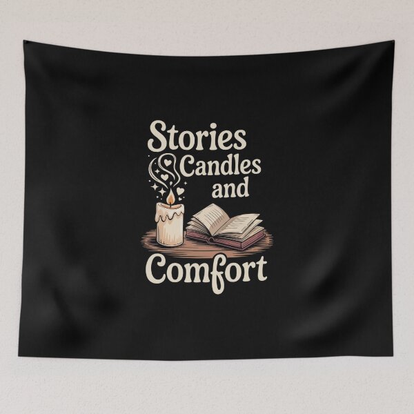 Item preview, Stories, Candles & Comfort — cozy reading designed and sold by MagicWander.