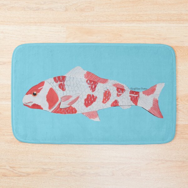 Item preview, Painted koi fish sticker designed and sold by WolfRaven Creations.