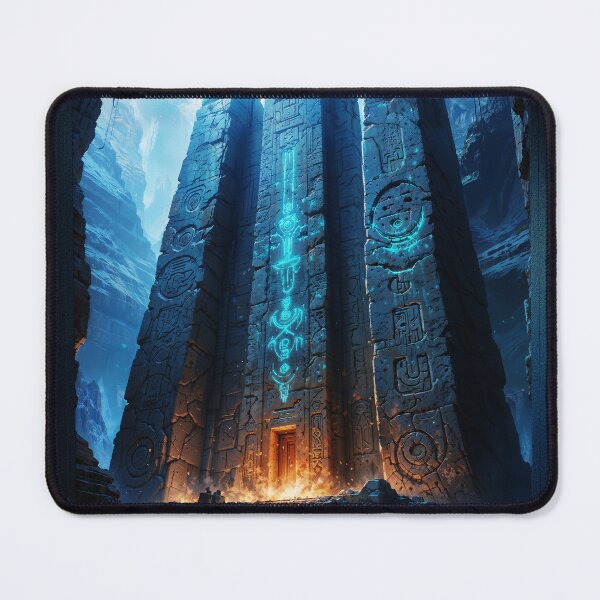 Item preview, Mysterious Ancient Temple Under a Full Moon As Figure Stands Before It Breathtaking AI Concept Art by Xzendor7 designed and sold by Xzendor7 Digital Art Creations.
