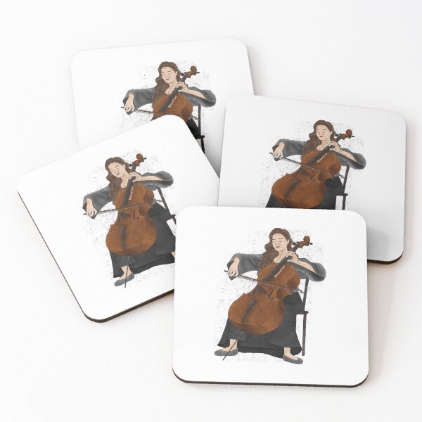 Artikelvorschau, Frau spielt Cello Kunst entworfen und verkauft von Merymer.