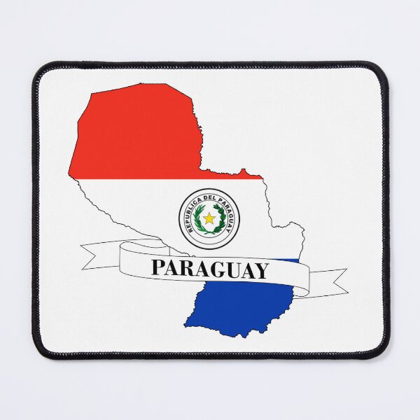Item preview, Flag map of Paraguay designed and sold by visual adventures.