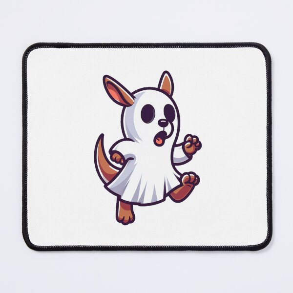 Item preview, Cartoon Kangaroo Ghost Costume – Hopping Halloween Animal Drawing designed and sold by Confuzz1ed.