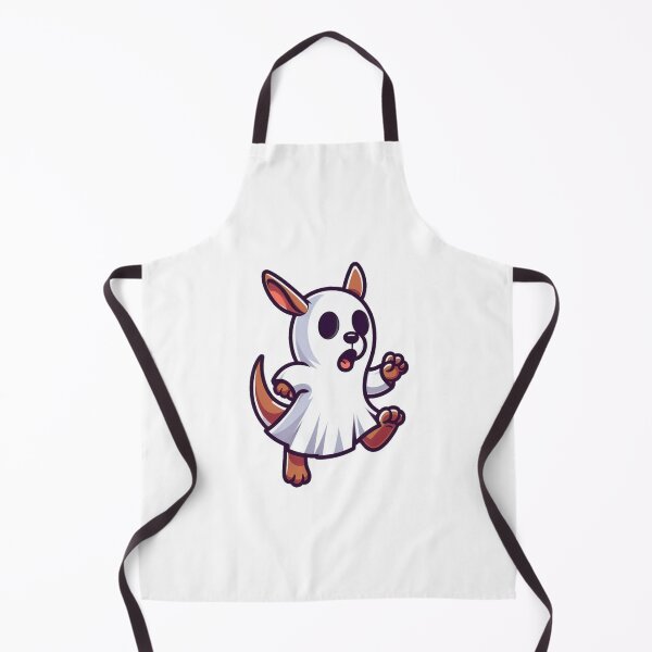 Item preview, Cartoon Kangaroo Ghost Costume – Hopping Halloween Animal Drawing designed and sold by Confuzz1ed.