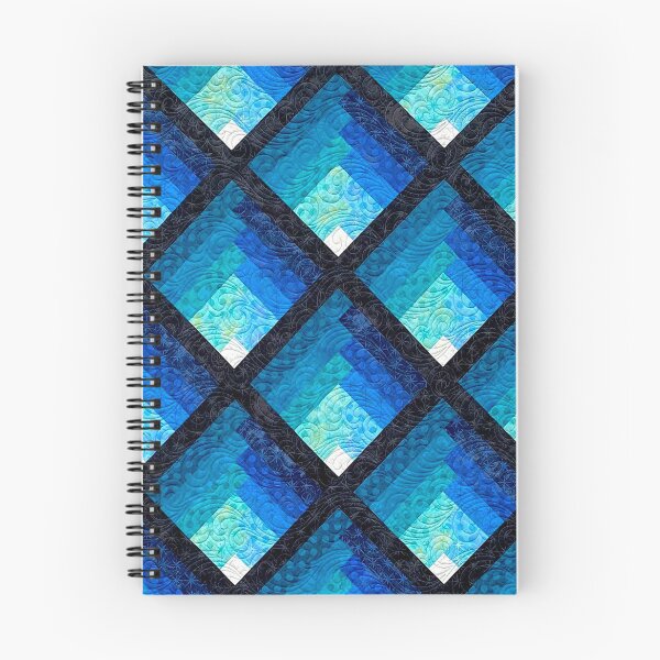 Item preview, Blue Waterfall Quilt designed and sold by ViaARTfactory.