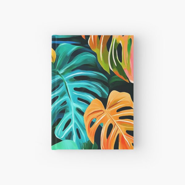 Item preview, Colorful Caribbean Tropical Monstera Palm Leaves Breathtaking Art' designed and sold by DEC02.