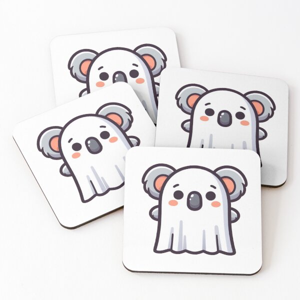 Item preview, Silly Cartoon Koala Ghost in Halloween Sheet – Cute Animal Costume Art designed and sold by Confuzz1ed.