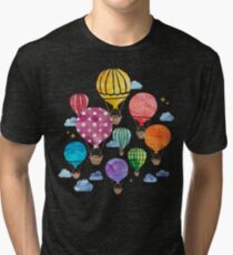 Hot Air Balloon Night Tri-blend T-Shirt