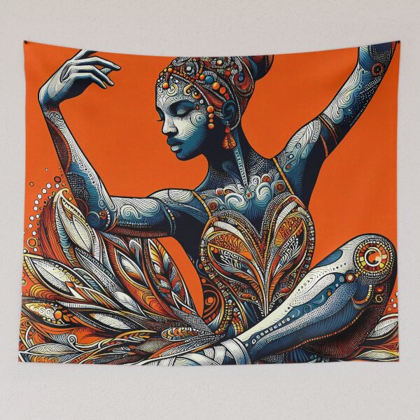 Item preview, Lively ballet dancer in artistic illustration designed and sold by AD-Digital-Art.