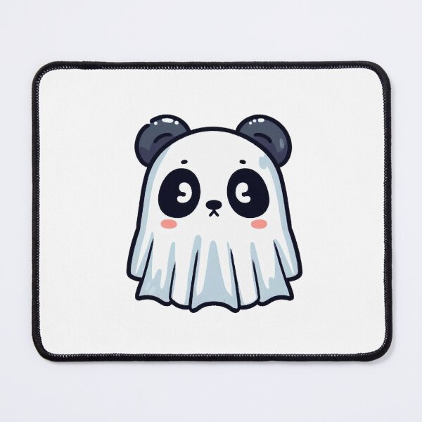 Item preview, Cartoon Panda Ghost with Eye Holes – Funny Halloween Animal Design designed and sold by Confuzz1ed.