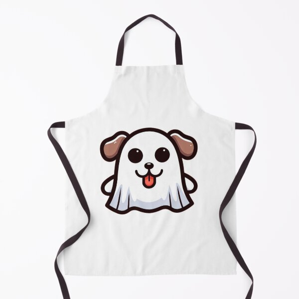 Item preview, Cute Cartoon Dog Ghost in Sheet Costume – Silly Halloween Animal Drawing designed and sold by Confuzz1ed.