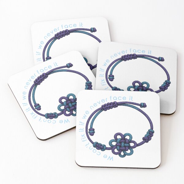 Item preview, We can't fix it if we never face it - Free - Bracelet - rujinu designed and sold by Gautamaa.