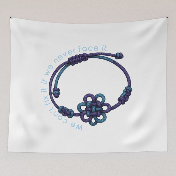 Item preview, We can't fix it if we never face it - Free - Bracelet - rujinu designed and sold by Gautamaa.