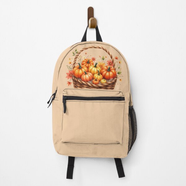Item preview, Grateful Fall Basket with Pumpkins designed and sold by rustyroofco.