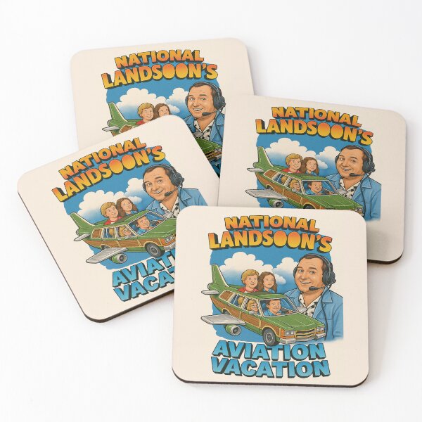 Item preview, National LandSoon's Aviation Vacation – Retro Travel Parody T-Shirt designed and sold by ATC HERO.