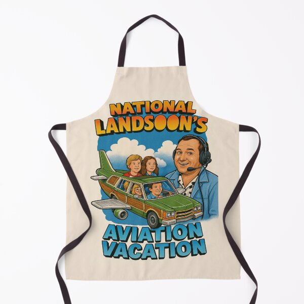 Item preview, National LandSoon's Aviation Vacation – Retro Travel Parody T-Shirt designed and sold by ATC HERO.