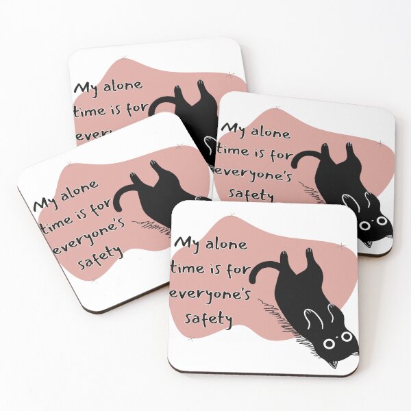 Item preview, V2: My Alone Time Is For Everyone's Safety Upsidedown CAT designed and sold by Holy Coast Threads (Formerly ChristianFlower).