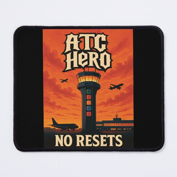 Item preview, ATC Hero – No Resets Aviation Gaming Mashup Design designed and sold by ATC HERO.