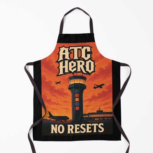 Item preview, ATC Hero – No Resets Aviation Gaming Mashup Design designed and sold by ATC HERO.