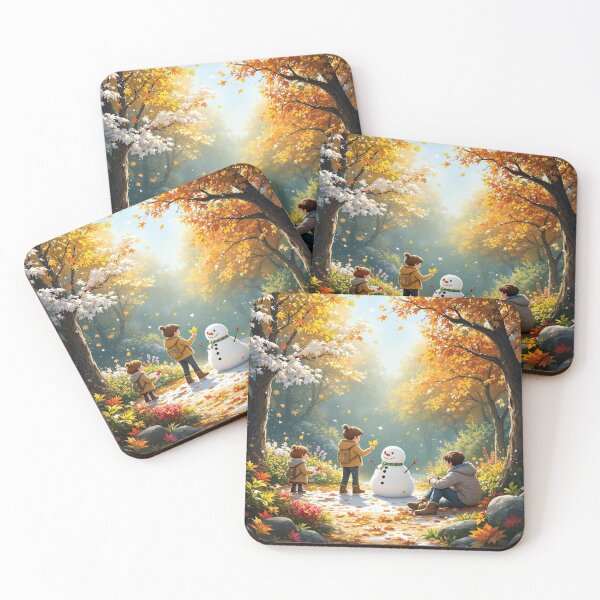 Item preview, Anime Characters Celebrating the Seasons in Nature designed and sold by NeonMystic.