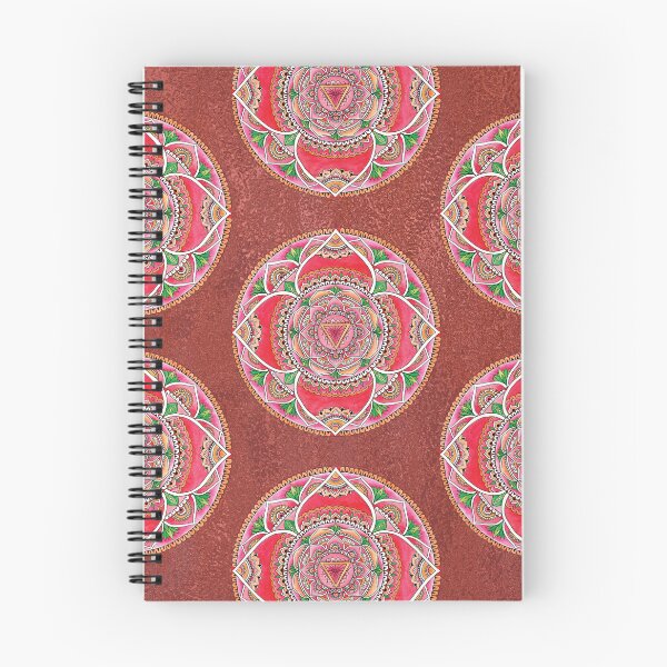 Item preview, Muladhara Root Chakra Earthy Red Metallic Mandala Art  designed and sold by mandalasouldesigns.