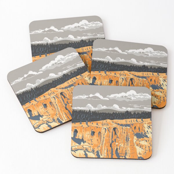 Item preview, The Cathedral in Bryce Canyon National Park in Utah WPA Poster Art designed and sold by patrimonio.