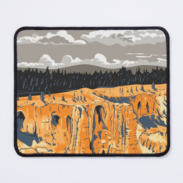 Item preview, The Cathedral in Bryce Canyon National Park in Utah WPA Poster Art designed and sold by patrimonio.