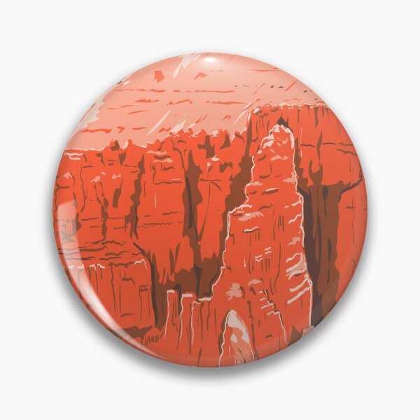 Item preview, Inspiration Point View of Bryce Canyon National Park in Utah WPA Poster Art designed and sold by patrimonio.
