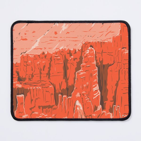 Item preview, Inspiration Point View of Bryce Canyon National Park in Utah WPA Poster Art designed and sold by patrimonio.