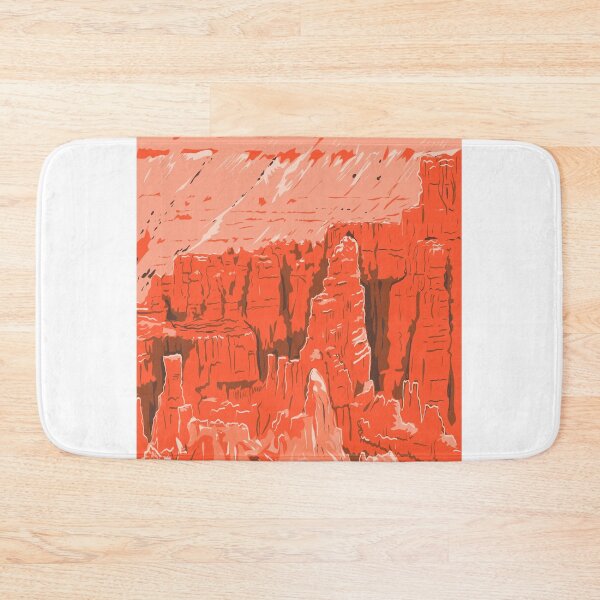 Item preview, Inspiration Point View of Bryce Canyon National Park in Utah WPA Poster Art designed and sold by patrimonio.