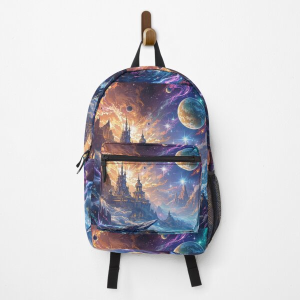 Item preview, Space Anime Adventure: Mythical Planets and Futuristic Spaceships designed and sold by NeonMystic.