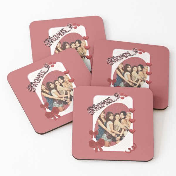 Item preview, fromis_9 Kpop Girl Group Card Red Aesthetic Collage Design designed and sold by AJUNICE STUDIO.
